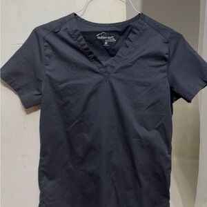 Butter Soft Men's Charcoal V-Neck Short Sleeve Tee